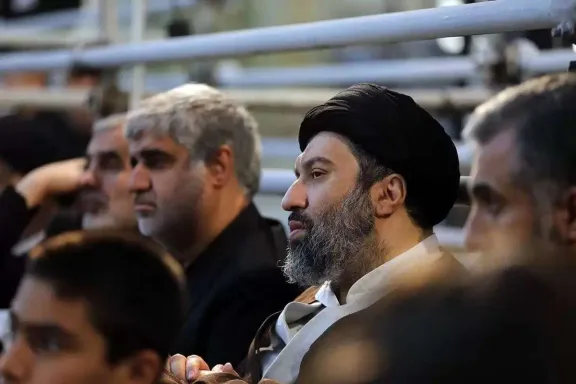 File photo of Meysam Khamenei, one of the sons of the Supreme Leader