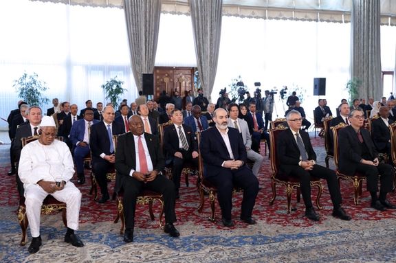 Some of the foreign envoys who participated in the government’s event to mark the 44th anniversary of the establishment of the Islamic Republic on February 9, 2023