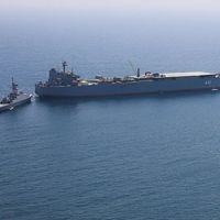 Iran Navy adds repaired destroyer and new floating base