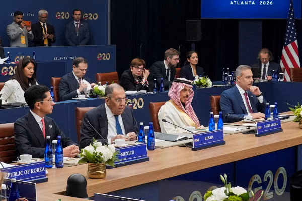 نشست وزیران امور خارجه گروه ۲۰ زیر سایه اختلافها بر سر حضور لاوروف در آتلانتا آغاز شد