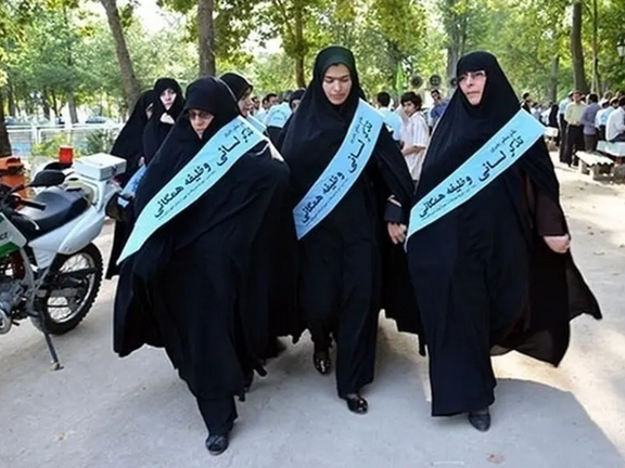 A group of hijab enforcers