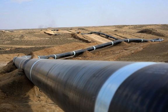 Iranian gas pipeline supplying Turkey