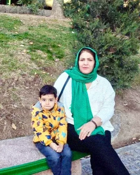 Social worker Zahra Ebadi and her son Mehrad Kheyri