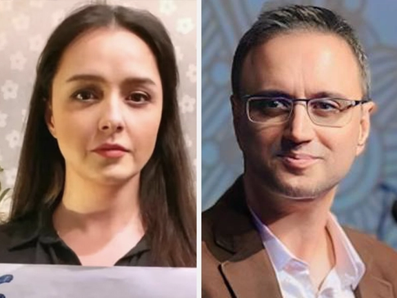 Iranian actress Taraneh Alidousti (left), filmmaker Mostafa Al-Ahmad (right)