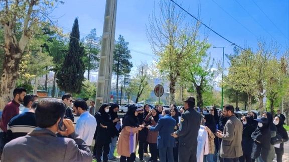 تجمع اعتراضی پرستاران در یاسوج، استان کهگیلویه و بویراحمد، ۲۰ فروردین ۱۴۰۳