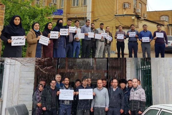 احتجاجات عمالية بمناسبة مرور 100 يوم على انتفاضة الإيرانيين