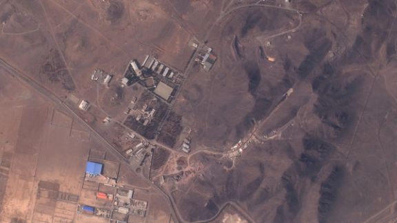 A satellite photo shows suspected tunnel expansion (in the upper-right quadrant of the picture) at Shahid Modarres Garrison, near Tehran, Iran, in this handout image obtained by Reuters on July 5, 2024.
