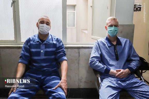 Stephen Kevin Gilbert (left) and Simon Kasper Brown, the two Swedish citizens detained in Iran over drug trafficking