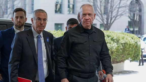 Israeli Defense Minister Yoav Gallant arrives for a meeting with US Secretary of State Antony Blinken at the State Department in Washington, March 25, 2024