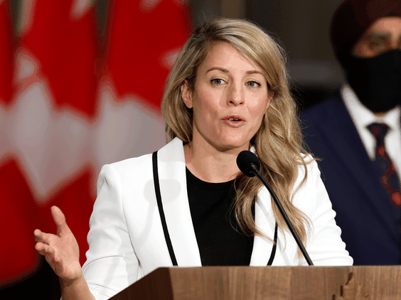 Canada's Foreign Affairs Minister Melanie Joly