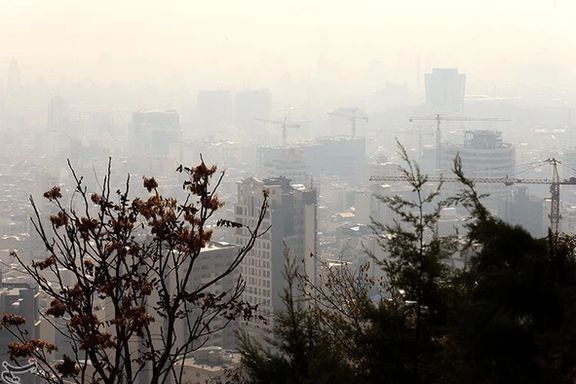 Air pollution in Tehran, Iran. December 7, 2021