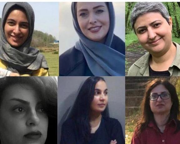 Several of the women arrested in Gilan province in August 2023