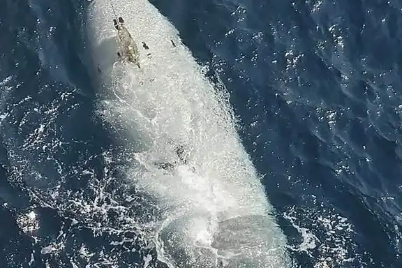 A picture of the captured submarine drone was released on the IRGC’s official news website