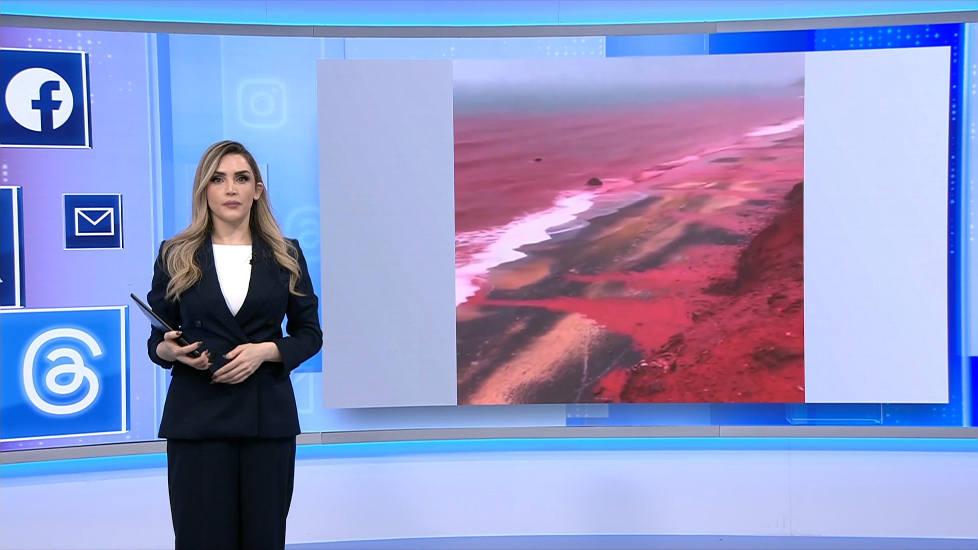 واکنش کاربران شبکه‌های اجتماعی به پدیده «باران سرخ» در جزیره هرمز