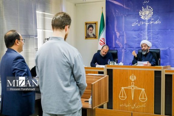 Swedish EU employee Johan Floderus attends a court session in Tehran, Iran, December 20, 2023.