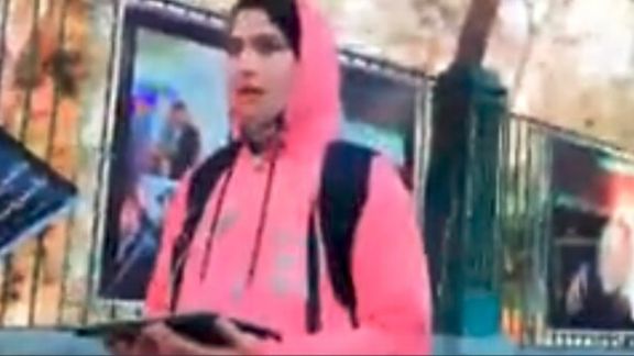 Screenshot of student in the IRIB video.