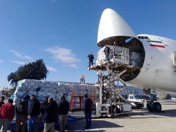A shipment of Iranian humanitarian aids the earthquake-hit Syria (February 2022)