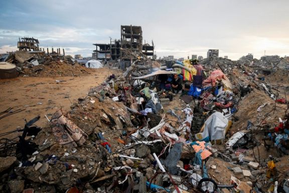 ویرانیها به جا مانده از درگیریهای مرگبار در شمال نوار غزه، ۲۳ بهمن