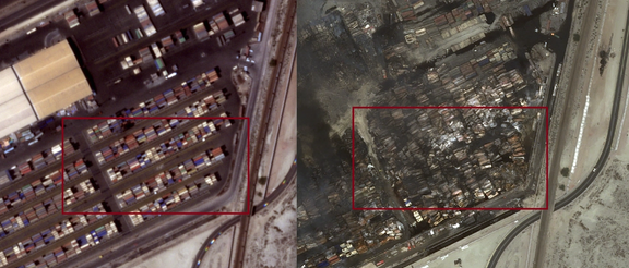 مچالهشدن کانتینرهای شرکت سینا