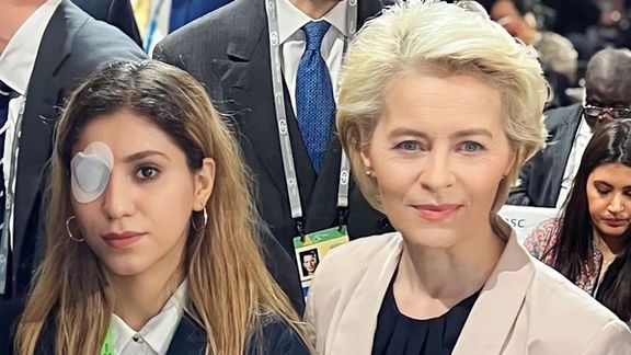 کوثر افتخاری در کنفرانس امنیتی مونیخ: چشم آسیبدیدهام سند زنده جنایتهای سپاه است