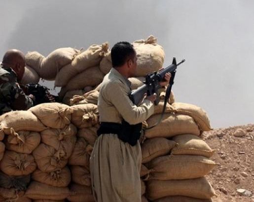 A fighter of one the Kurdish armed groups in Iran