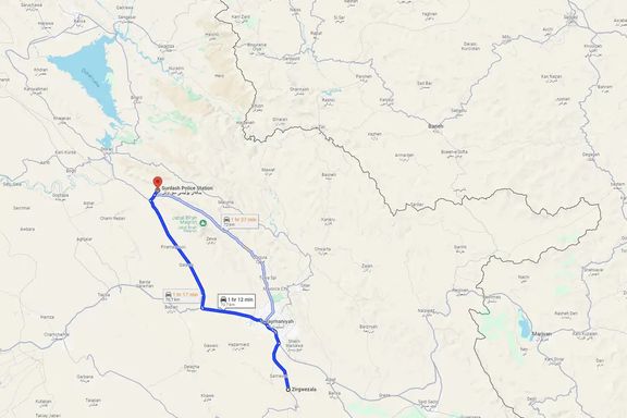 A map of the Iraqi Kurdistan with old and new Komala camps