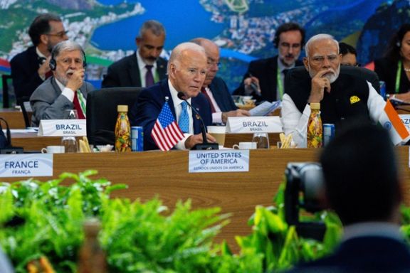 سخنرانی بایدن در اجلاس گروه ۲۰؛ تاکید بر حاکمیت اوکراین و افزایش فشارها بر حماس