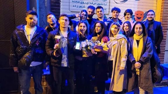 A number of Iranians who have lost sight in one eye during protests gathered in honor of Hamidreza Rouhi, a 19-year-old protester who was killed by three bullets in November 2022