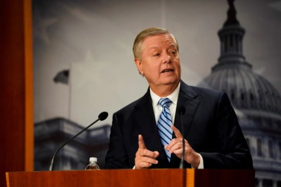 US Senator Lindsey Graham (R-SC) at the US Capitol in Washington, December 16, 2021