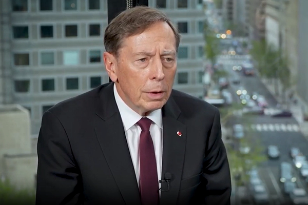 Trump’s 14-day deadline timed for carrier arrival in Mideast, Petraeus says