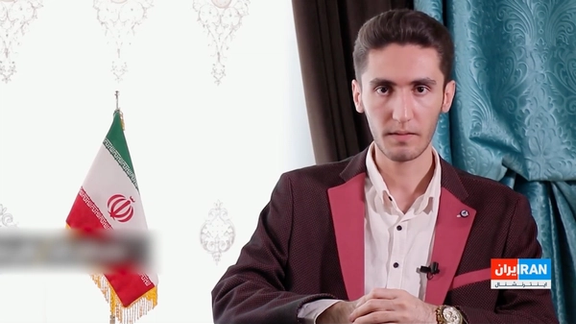 A screengrab from a video showing Ali Bermoudeh